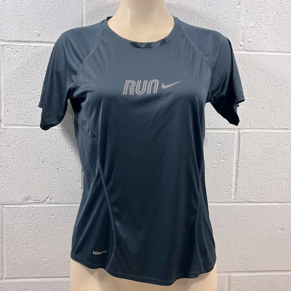 Nike fits dry navy short sleeve shirt​​​​​​​